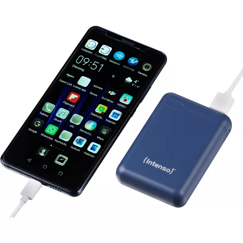 POWERBANK USB 10000MAH/DONKERBLAUW XS10000 INTENSO