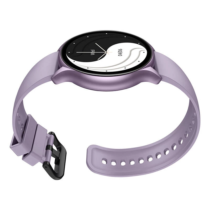 Smartwatch Zeblaze Btalk 3 Plus – 1,39 inch (3,53 cm) IPS 360×360 px, touchscreen, siliconen band, paars