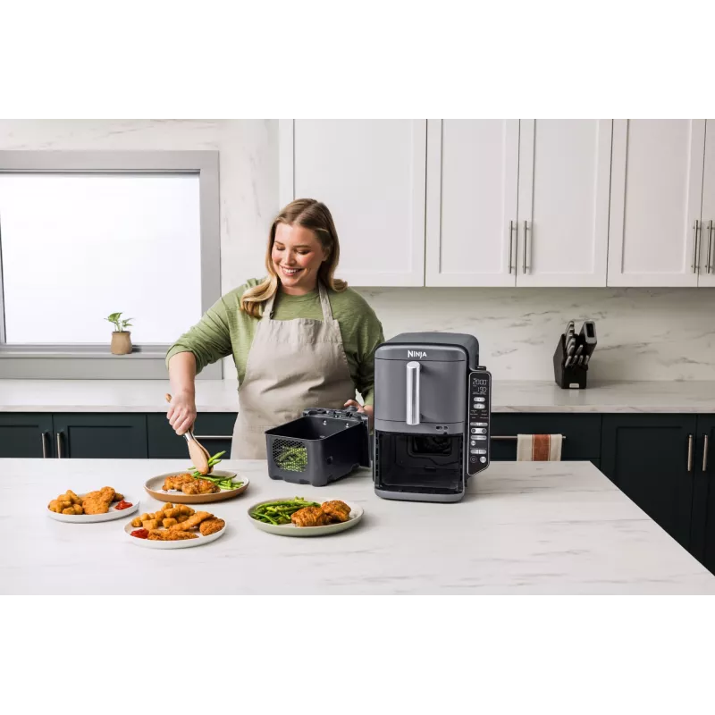 Ninja Double Stack XL heteluchtfriteuse 2 vakken met temperatuursonde SmartCook 9,5 L SL451EU