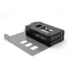 Slim Bay wisselraam voor 2 x 2.5? U.2 NVMe SSD met 5.25? raam