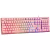 Deltaco GAM-021-RGB-P-DE - volledige grootte (100%) - USB - membraantoetsenbord - QWERTZ - roze