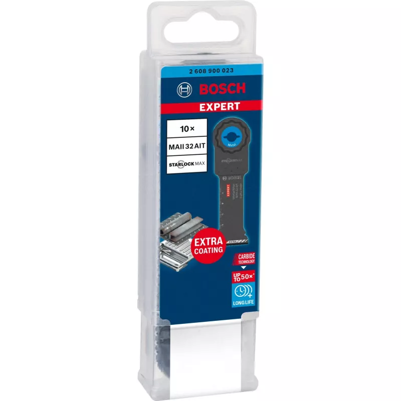 Bosch Expert MetalMax MAII 32 AIT invalzaagbladen, 32 mm, 10 stuks, 2608900023