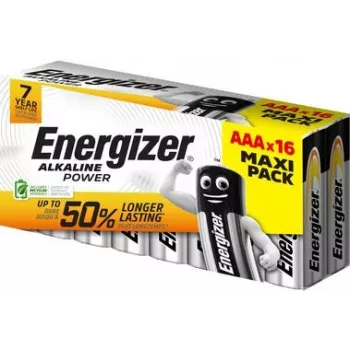 Energizer Power Micro (AAA)-batterij alkalimangaan 1,5 V 16 stuks (E302743900)