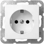 Schuko-stopcontact GIRA SH System 55 zuiverwit model 445327 voor System 55 kaders