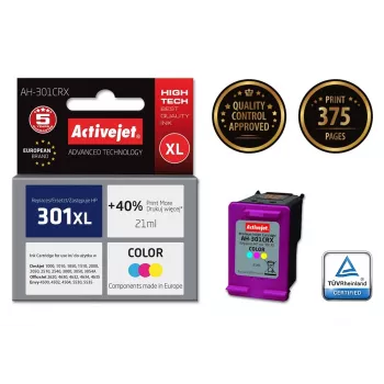 Activejet AH-301CRX inkt (compatibel met HP 301XL CH564EE; Premium; 21 ml; kleur)