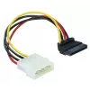 Stroomkabel SATA HDD 4-pins stekker haaks DeLOCK 60101