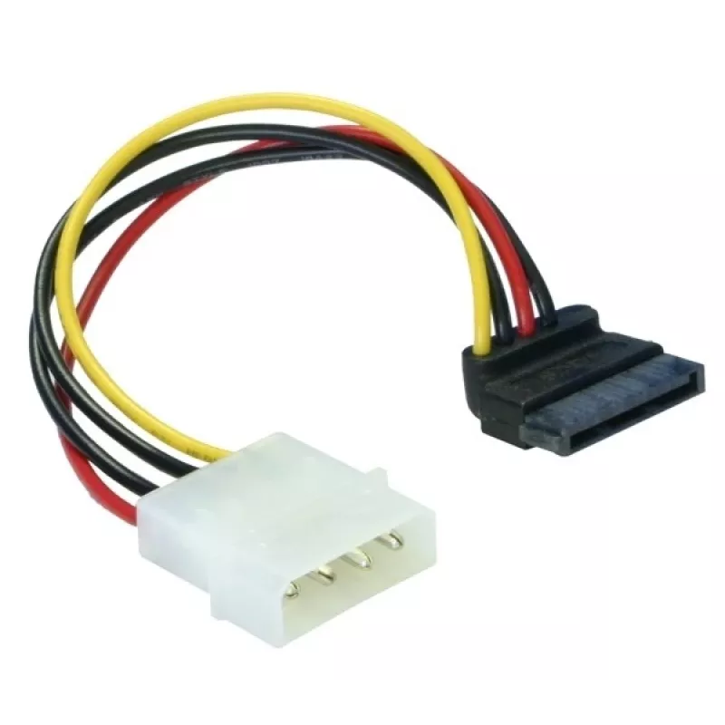 Stroomkabel SATA HDD 4-pins stekker haaks DeLOCK 60101