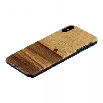 Smartphonehoesje man and wood voor iPhone XS Max — terra zwart