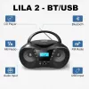 Radiospeler CD LILA2 USB/BT zilver