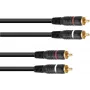 RCA (cinch) audiokabel Omnitronic 2x2, 0,9 m, model 30209356