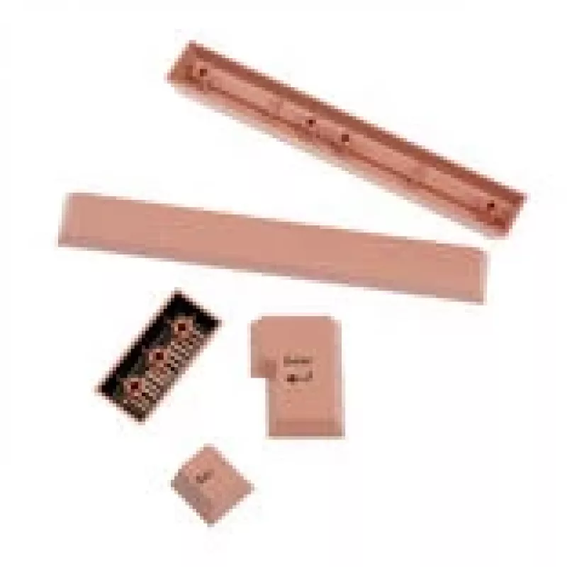 GMK FPTK5052 Additional Kit ABS-toetsen, double-shot, uitbreidingsset voor ISO en ANSI, pastelroze