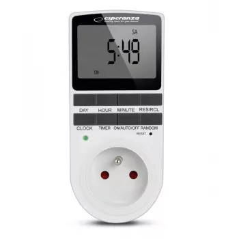 Digitale countdown-timer ESPERANZA ELA101 — 99-minutentimer, LCD-display, 230V AC, 16A