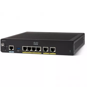 Bedrade router Cisco C927-4P Gigabit Ethernet zwart