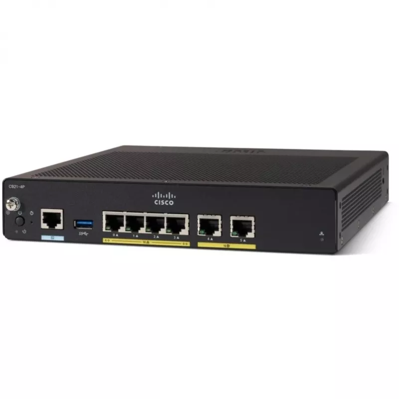 Bedrade router Cisco C927-4P Gigabit Ethernet zwart