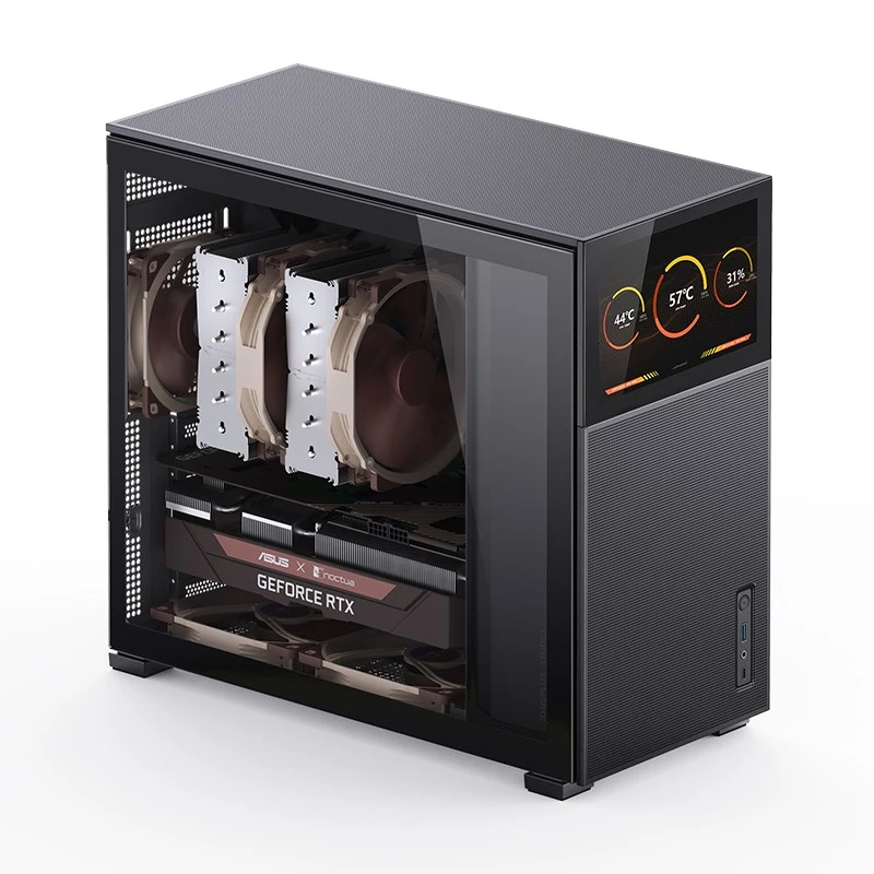 PC-behuizing Jonsbo D41 MESH midi tower zwart