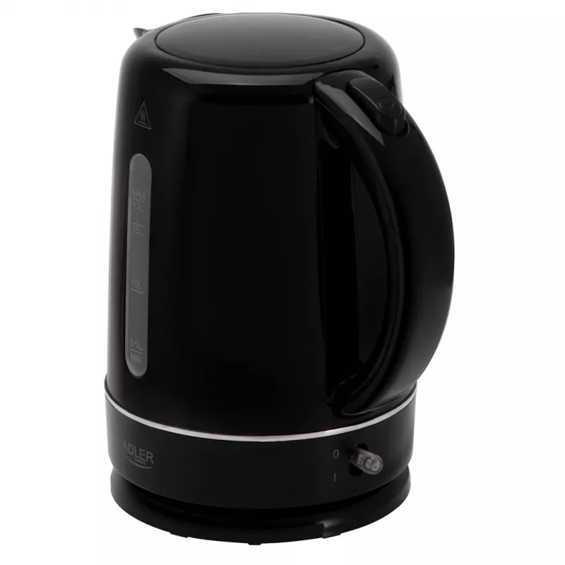 Adler 1385B zwart-wit waterkoker