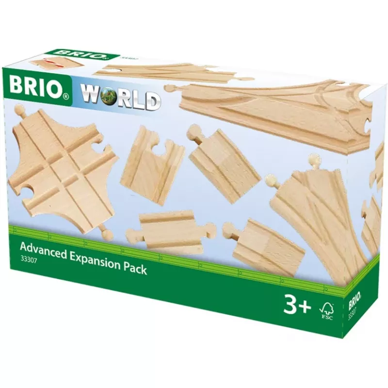BRIO 33307 spoorrails-set – 11 houten delen ter uitbreiding