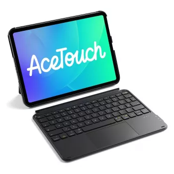 Folio-toetsenbordhoes Inateck KB04122 voor 11 inch iPad — QWERTZ-layout, Bluetooth, 500mAh-batterij, 450 g