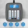 everActive NC-1000M V2 batterijlader, Ni-MH, 4 sleuven AA/AAA, USB-C, zwart