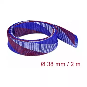 Kabelmantel DeLOCK 20756 blauw rood wit