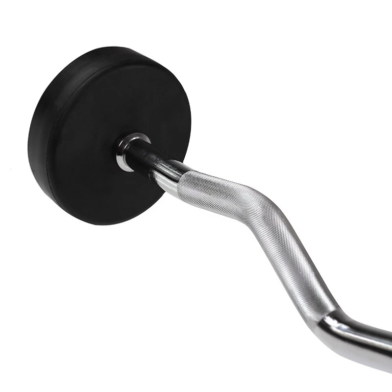 HMS GSL35 vaste halterstang/ handgreep rubberen gebroken 35kg