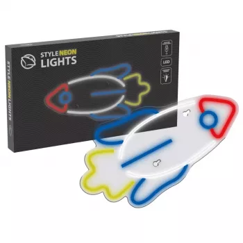 LED-neonlicht MANTA SNL91MT Style RAKETA – decoratief LED-neonpaneel, model SNL91MT