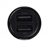 Auto-oplader Baseus Gain Pro universeel zwart – 2× USB 2.0, 2,4 A per poort, ingang 12–24 V, 5 V uitgang