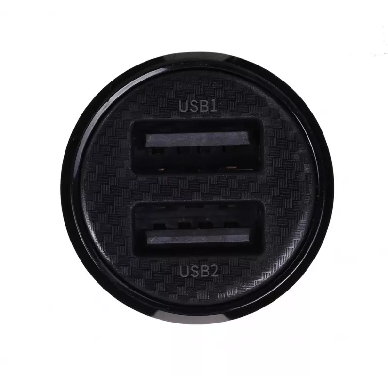 Auto-oplader Baseus Gain Pro universeel zwart – 2× USB 2.0, 2,4 A per poort, ingang 12–24 V, 5 V uitgang