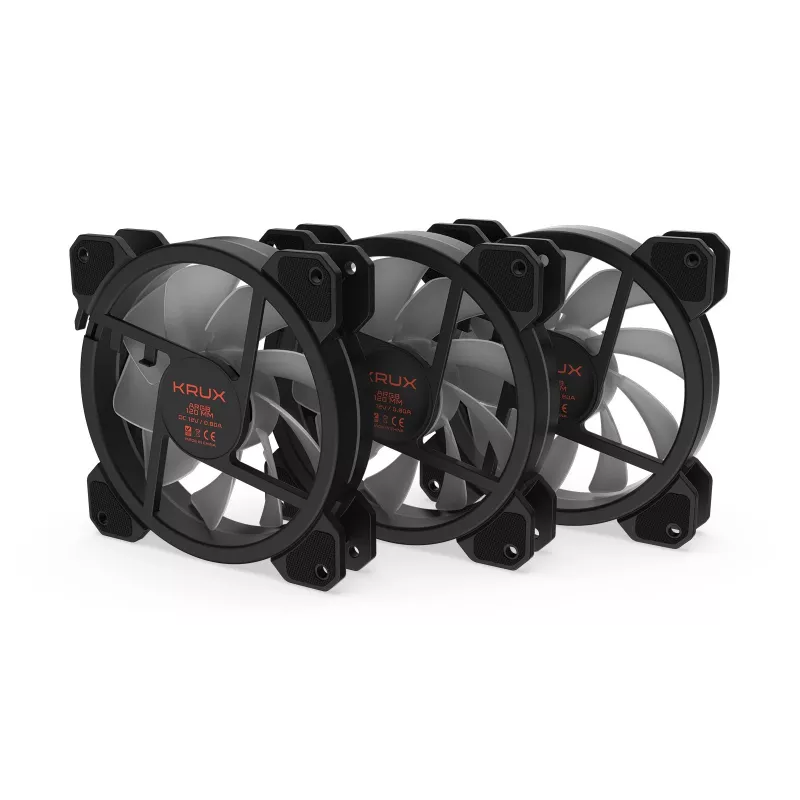 KRUX Lunar 120 ARGB 3-pack behuizingsventilator