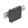 Patchpaneel DELOCK mini desktop RJ45 4 poorten Cat.6A afgeschermd zwart, metaal, 90×22×93 mm