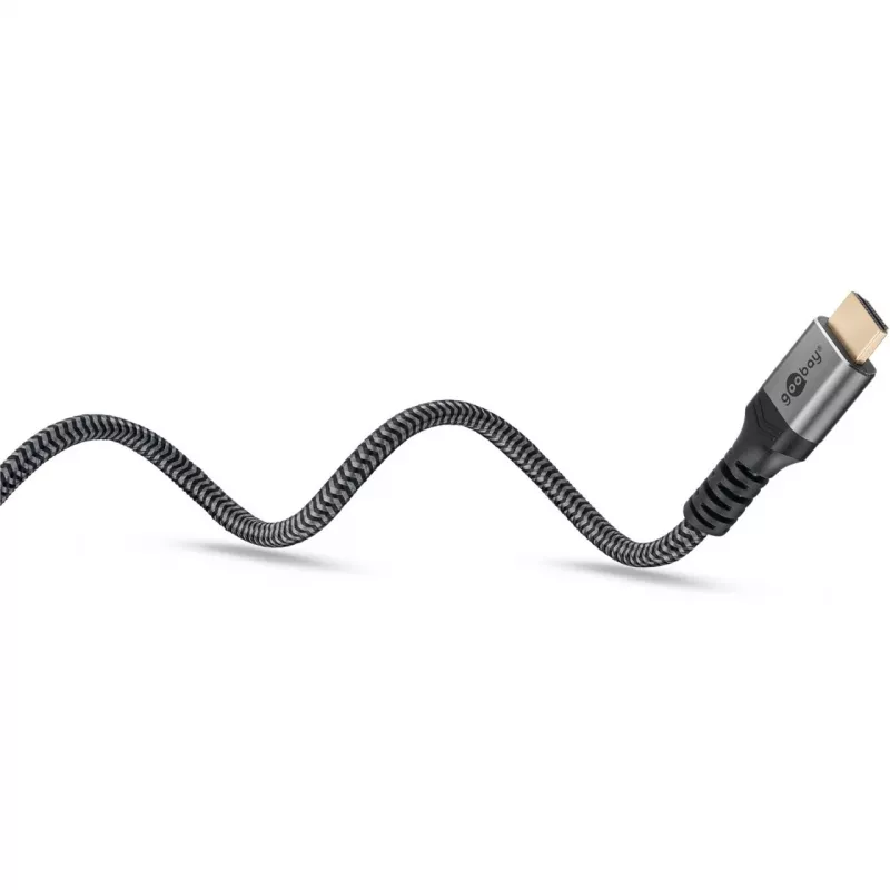 Plus High-Speed HDMI-kabel met Ethernet, 4K @ 60Hz grijs, 0,5 meter