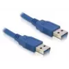 USB-kabel DeLOCK USB 3.0-A stekker/stekker 2m blauw