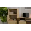 ALMA commode, antraciet/artisan eiken