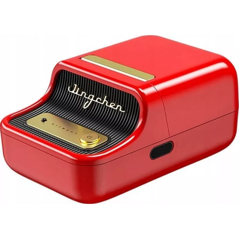 Labelprinter NIIMBOT B21S rood — compacte thermische bluetooth-printer, 50 mm printbreedte, 60 mm/s, 1200 mAh accu