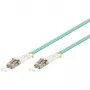 Wentronic 93385 LC-LC OM3 Multimode glasvezel patchkabel, turquoise