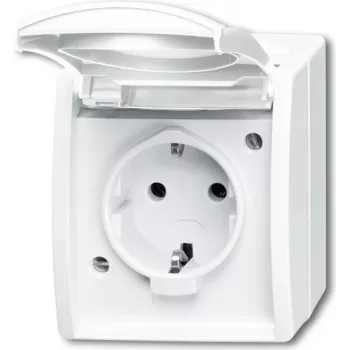 Busch Jaeger 2083-0-0831 stopcontact CEE 7/3 wit (2083-0-0831)