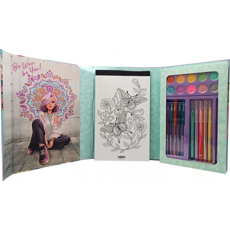 Creatieve kleurset Kids Euroswan WOW00084 — mandala-glitterkit voor kinderen