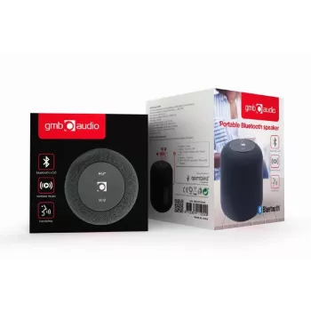 Mono draagbare luidspreker Gembird SPK-BT-15-BK — 5 W RMS, Bluetooth, microSD, 1200 mAh, zwart