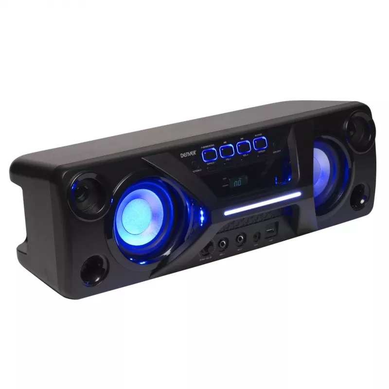 Denver BTB-410NR stereo draagbare luidspreker zwart