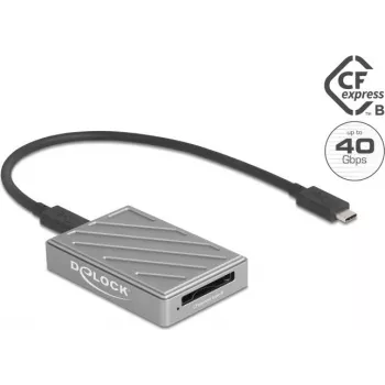 Kaartlezer DELOCK 91021 USB Type-C 40 Gbit/s voor CFexpress type B