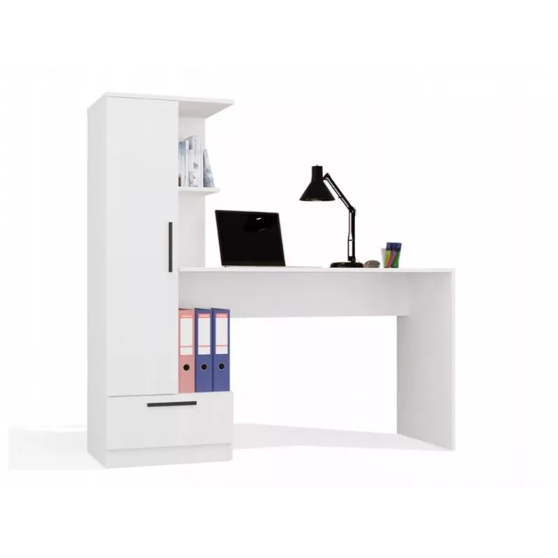 Cosmo bureau + rek set, wit