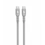 USB C - USB C kabel 1 m. silicone grijs