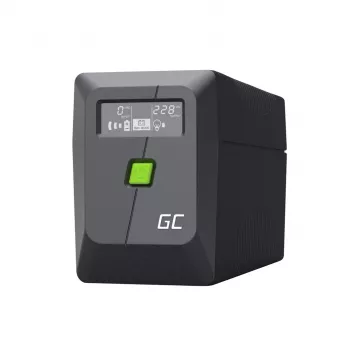Green Cell USV Line-Interactive 6,5 kVA, 360 W, 2 AC-uitgangen, 12 V 7 Ah VRLA, USB, Tower, zwart