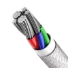 Baseus CATLGD-02 Lightning-kabel 1 m wit
