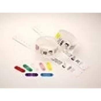 Zebra clips voor gebruik met QuickClip-armbanden geel