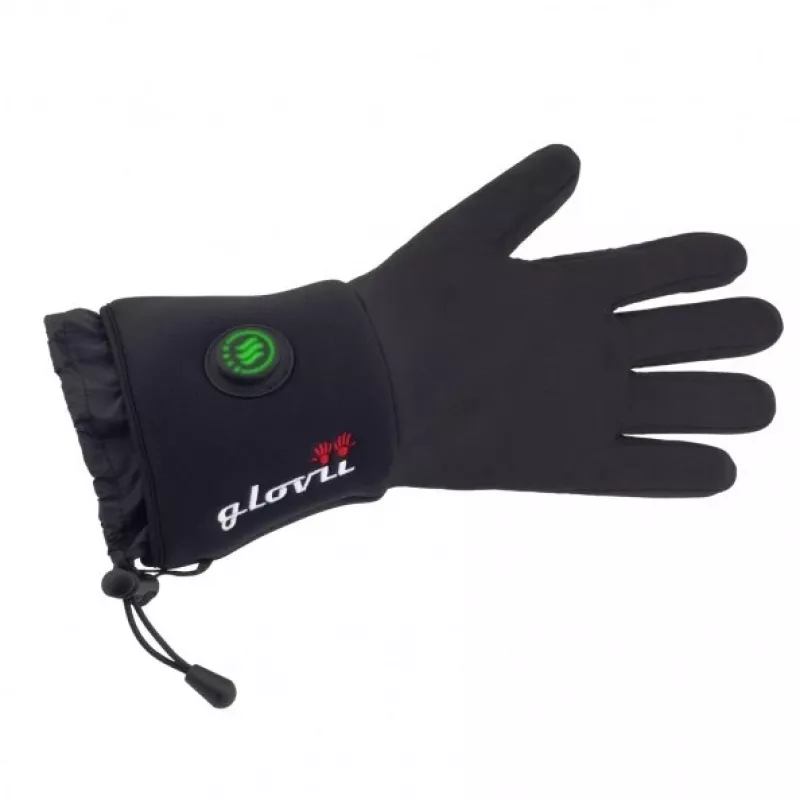 Verwarmde handschoenen Glovii GLBM — unisex nylon/polyester, op batterij, S-M, touchscreenbediening, ademend, verstelbare manchetten
