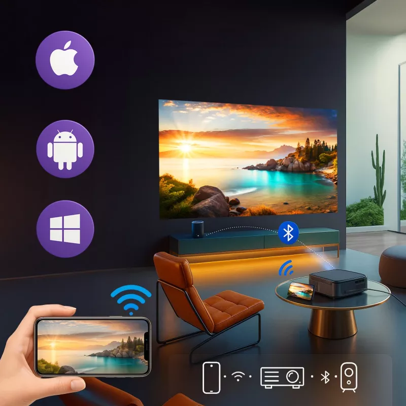 Extralink projector Smart Life Vision Pro 450 ANSI, 1080p, Android 9.0