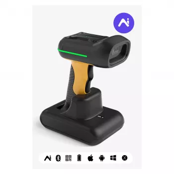 Inateck barcodescanner 75S zwart [BCST-75S_black]
