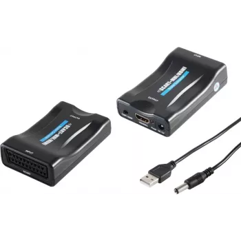 SCART-naar-HDMI-converter ShiverPeaks 05-07001, tot 1080p-resolutie