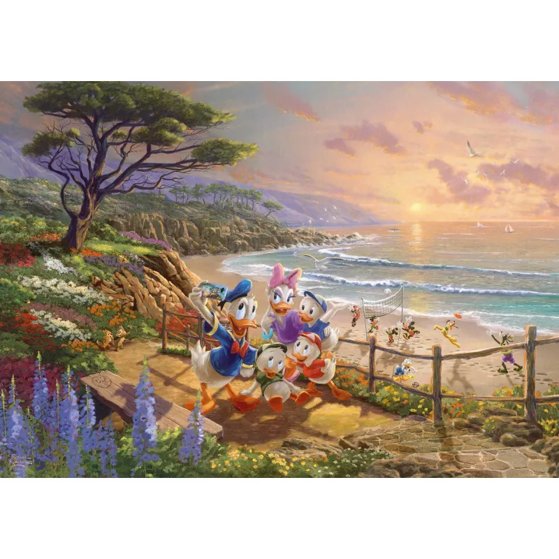 Thomas Kinkade Studios: Disney - Donald en Daisy Een eendenmiddag, puzzel 1000 stukjes